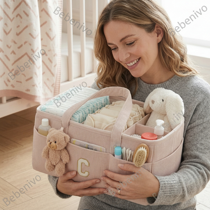 Personalized Baby Diaper Caddy
